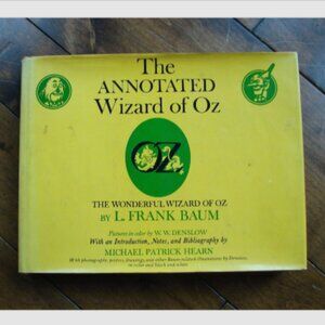 Vintage Wizard of Oz Hardcover Book Frank L Baum The Annotated  First Edition DJ
